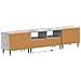 Mobile TV LED a 3 pezzi Grigio Cemento Legno ingegnerizzato - Foto miniatura 4