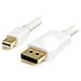 Cavo adattatore Mini DisplayPort 1.2 a DisplayPort 4k bianco da 1 m - M / M - Foto miniatura 1