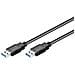 ICOC U3-AA-005-BL - Cavo USB 3.0 A maschio / A maschio 0,5 m Nero - Foto miniatura 1