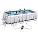 Set Piscina Mistral Rettangolare Grigia 549x274 cm - Foto miniatura 1