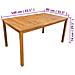 Set da Pranzo per Esterni 5 pz Legno Massello di Acacia Marrone - Foto miniatura 6