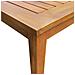 Set da Pranzo per Esterni 5 pz Legno Massello di Acacia Marrone - Foto miniatura 7