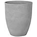 Vaso Tondo Per Interno Ed Esterno Grigio 43x43x52cm Croton - Foto miniatura 1