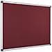 Bacheca Maya In Feltro Con Cornice In Alluminio, 900 X 600 Mm, Colore: Rosso Bordeaux - Foto miniatura 1
