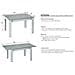 Kit Tavolo Allungabile Kendra Cm 90x140/190x78 Bianco / Cemento - Foto miniatura 2