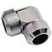 Eiszapfen 13mm Hardtube Compression Fitting 90° L-connector For Plexi- Brass Tubes (rigid Or Hard Tubes) - Knurled - Chrome - Foto miniatura 4