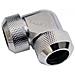 Eiszapfen 13mm Hardtube Compression Fitting 90° L-connector For Plexi- Brass Tubes (rigid Or Hard Tubes) - Knurled - Chrome - Foto miniatura 7