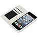 Wallet Folio Case, Cover A Libro - Apple Iphone 5 / 5s / Se - Bianco - Foto miniatura 3