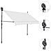 Tenda da Sole Retrattile Manuale con LED 300 cm Crema - Foto miniatura 2