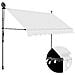 Tenda da Sole Retrattile Manuale con LED 300 cm Crema - Foto miniatura 1