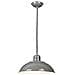 Sospensione A Soffitto A Cupola A 1 Luce Grigio, E27 - Foto miniatura 1