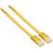 Flat patch cord UTP Cat. 6 10m Yellow 10m Giallo cavo di rete - Foto miniatura 1