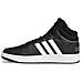 Scarpe Hoops 3.0 Mid Taglia 43 1/3 Codice Gw3020 Nero - Foto miniatura 2