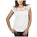 Ladies Top Laces Tee T-shirt, Bianco, S Donna - Foto miniatura 1