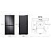 Frigorifero 4 Porte RF59C70TES9 Classe E Capacità 649 l Colore Metal Inox - Foto miniatura 7
