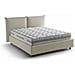 Letto Matrimoniale Cristel, Letto Contenitore Con Rivestimento In Tessuto, 100% Made In Italy, Apertura Frontale, Con Materasso Cm 160x190 Incluso, Beige - Foto miniatura 2