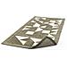 Tappeto Passatoia Cucina Salotto Antimacchia Retro Antiscivolo Origami Vari Colori 55x140 Fango - Foto miniatura 1