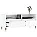 Mobile Porta Tv Bianco Lucido 100x34,5x44,5cm Legno Multistrato - Foto miniatura 4