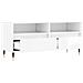 Mobile Porta Tv Bianco Lucido 100x34,5x44,5cm Legno Multistrato - Foto miniatura 6