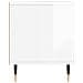 Mobile Porta Tv Bianco Lucido 100x34,5x44,5cm Legno Multistrato - Foto miniatura 7