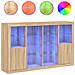Credenze Con Luci Led 3 Pz Rovere Sonoma In Legno Multistrato - Foto miniatura 2