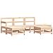 Set Salotto da Giardino 6 pz in Legno Massello di Pino - Foto miniatura 2