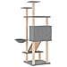 Albero Per Gatti Con Tiragraffi In Sisal Grigio Chiaro 153 Cm - Foto miniatura 3