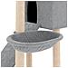 Albero Per Gatti Con Tiragraffi In Sisal Grigio Chiaro 153 Cm - Foto miniatura 5
