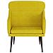 Poltrona Gialla 63x76x80 Cm Velluto - Foto miniatura 3