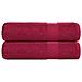 Asciugamani Da Bagno 2pz Bordeaux 100x150cm 360g /m 100% Cotone - Foto miniatura 1