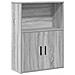 Libreria Grigio Sonoma 60x24x85 Cm In Legno Multistrato - Foto miniatura 2