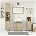 Set Mobili da Bagno 3 pz Rovere Sonoma in Legno Multistrato - Foto miniatura 3