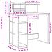 Scrivania con Storage in Rovere Affumicato 90x48x101.5 cm Legno Ingegnerizzato - Foto miniatura 9