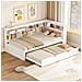 Divano Letto 90x200 Cm, Letto A Scomparsa 90x190 Cm, Con Presa Usb E Diversi Vani Portaoggetti, Letto In Legno Massiccio, Letto Singolo, Letto In Legno Multifunzionale, Bianco, Senza Materasso - Foto miniatura 1