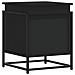 Contenitore con Coperchio Nero 40x40x51,5 cm in Truciolato - Foto miniatura 1