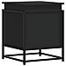 Contenitore con Coperchio Nero 40x40x51,5 cm in Truciolato - Foto miniatura 6