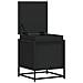 Contenitore con Coperchio Nero 40x40x51,5 cm in Truciolato - Foto miniatura 7
