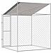 Gabbia per cani 200 x 200 x 258 cm Acciaio e PE - Foto miniatura 5