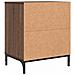 Comodino Rovere marrone 49 x 36 x 61 cm Legno multistrato - Foto miniatura 8