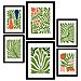 Set Di 6 Stampe Stampe Perenni Minimaliste Dai Colori Vivaci Di Paesaggi E Natura Per L'interior Design A3 & A4 Cornice Nera - Foto miniatura 1