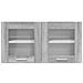 Armadio pensile Riga Grigio Sonoma e Bianco 80 x 31 x 40 cm - Foto miniatura 6