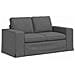 Divano 2 pcs Grigio scuro 182 x 80 x 82 cm Tessuto - Foto miniatura 5