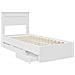 Struttura del letto Bianco 100 x 200 cm Legno Ingegnerizzato - Foto miniatura 5