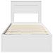 Struttura del letto Bianco 100 x 200 cm Legno Ingegnerizzato - Foto miniatura 8