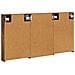 Set di Armadi da Bagno con porta 3 pcs 120 x 10,5 x 60,5 cm - Foto miniatura 9