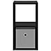 Comodino con cassetto 2 pcs Rovere Nero 25,5 x 22 x 49,5 cm - Foto miniatura 6