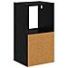 Comodino con cassetto 2 pcs Rovere Nero 25,5 x 22 x 49,5 cm - Foto miniatura 8