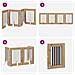 Cancello per cani pieghevole con supporti 4 pcs 241 cm - Foto miniatura 7