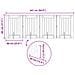 Cancello per cani pieghevole con supporti 4 pcs 241 cm - Foto miniatura 9