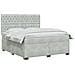 Letto box spring con materasso Grigio Chiaro 140 x 190 cm - Foto miniatura 3
